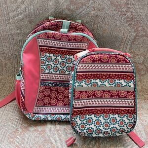Garnet Hill Eco Backpack Jr w/ Matching Lunch Bag
